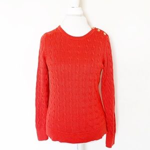 Lauren Ralph Lauren orange lightweight sweater L